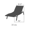 Alize Stackable Sun Lounger - furnish.